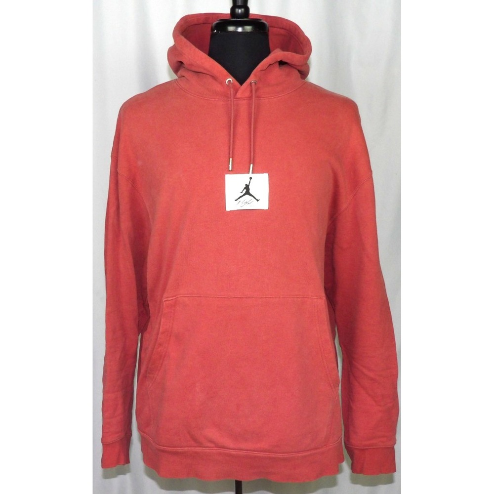 Air Jordan 100% Cotton Pull Over Jumpman  FLIGHT Pale Pink Hoodie Men's XL